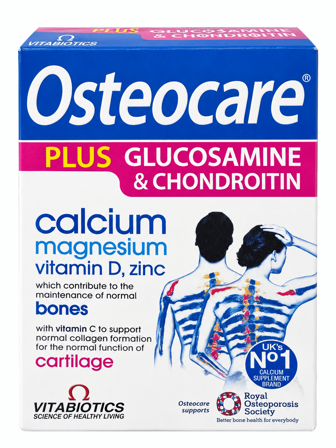 OSTEOCARE PLUS GLUCOSAMINE & CHONDROITIN – VITABIOTICS