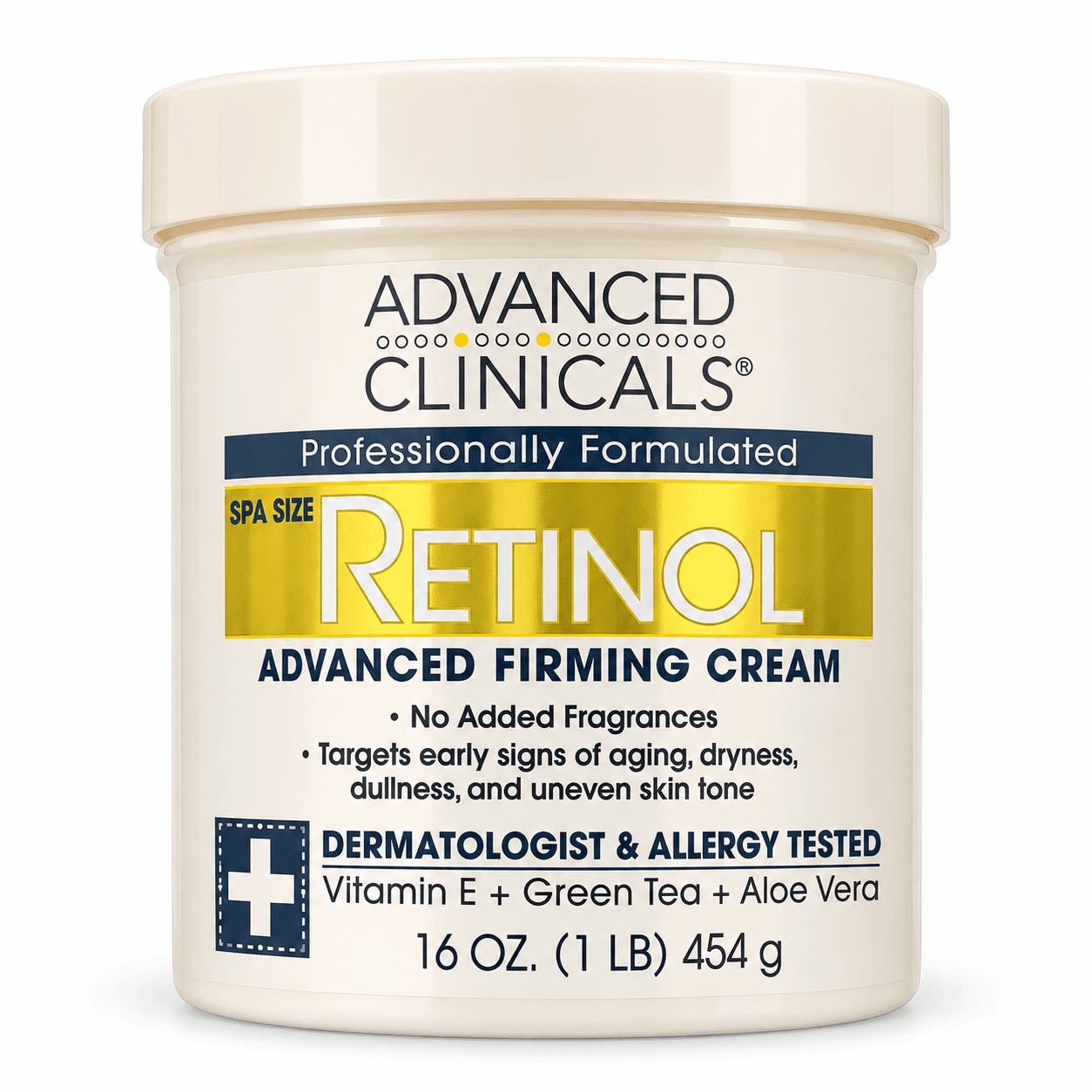 Advanced Clinicals Retinol Advanced Firming Cream – 454 g (16 oz)
