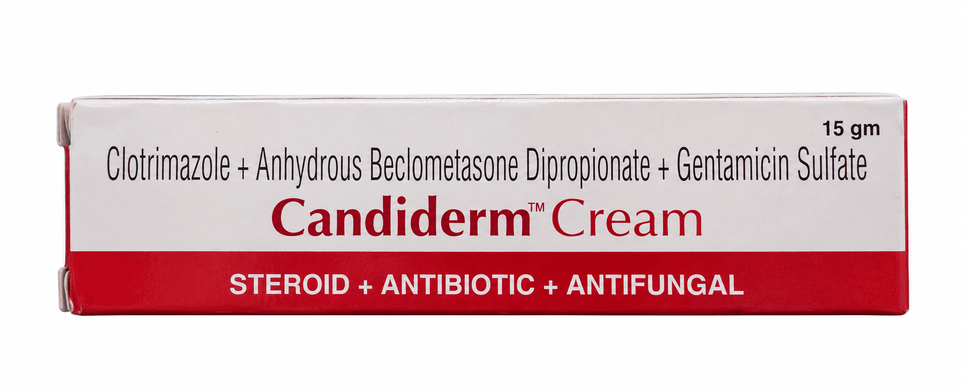 CANDIDERM CREAM 15G(CLOTRIMAZOLE+ANHYDROUS BECLAMETASONE DIPROPIONATE+GENTAMICIN SULFATE)