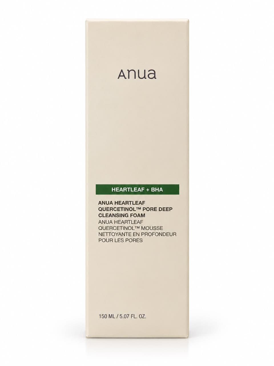 ANUA HEARTLEAF + BHA CLEANSING FOAM 150MLS