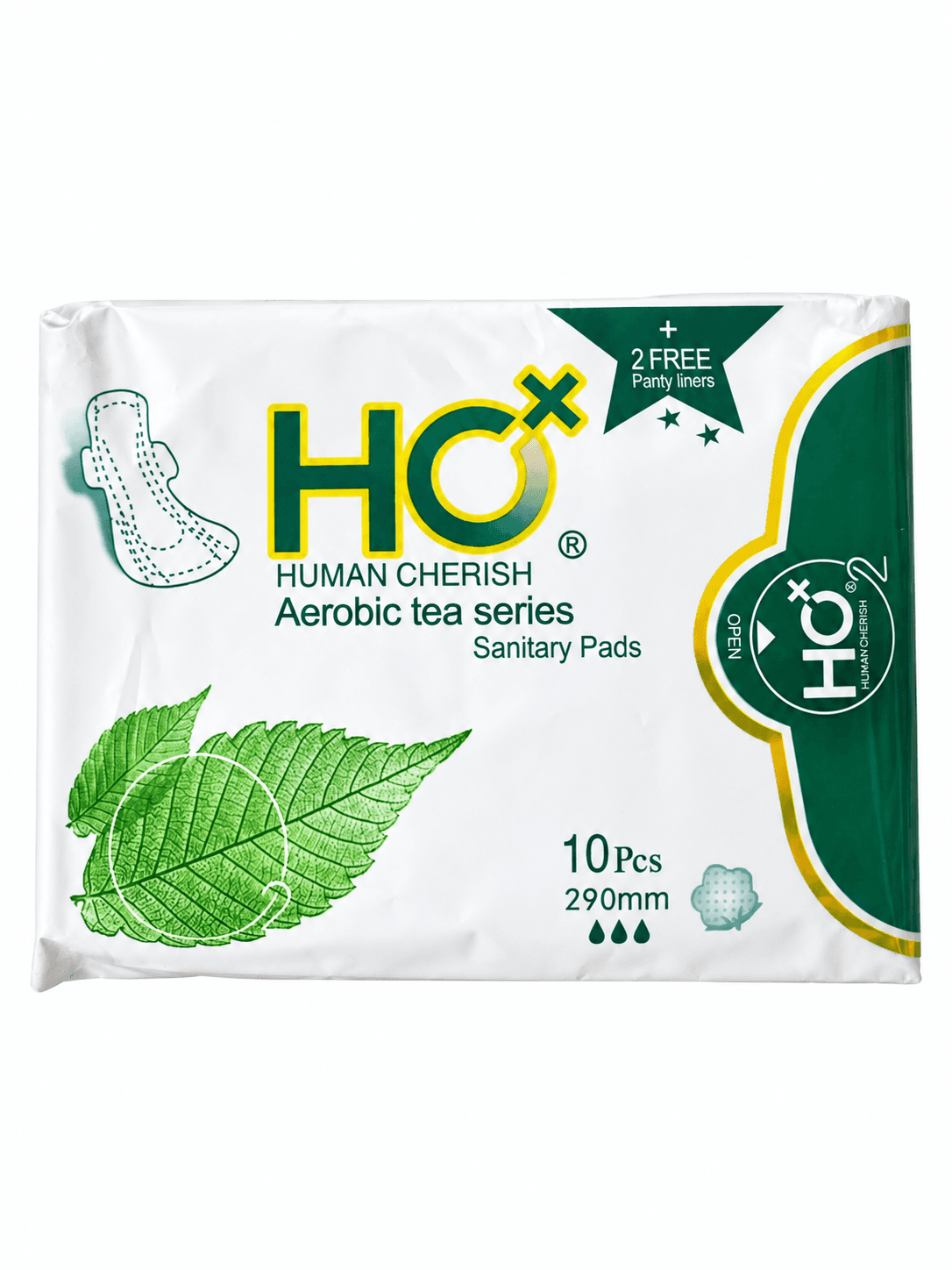 HC HUMAN CHERISH AEROBIC TEA SERIES SANITARY PADS 290MM-10PCS