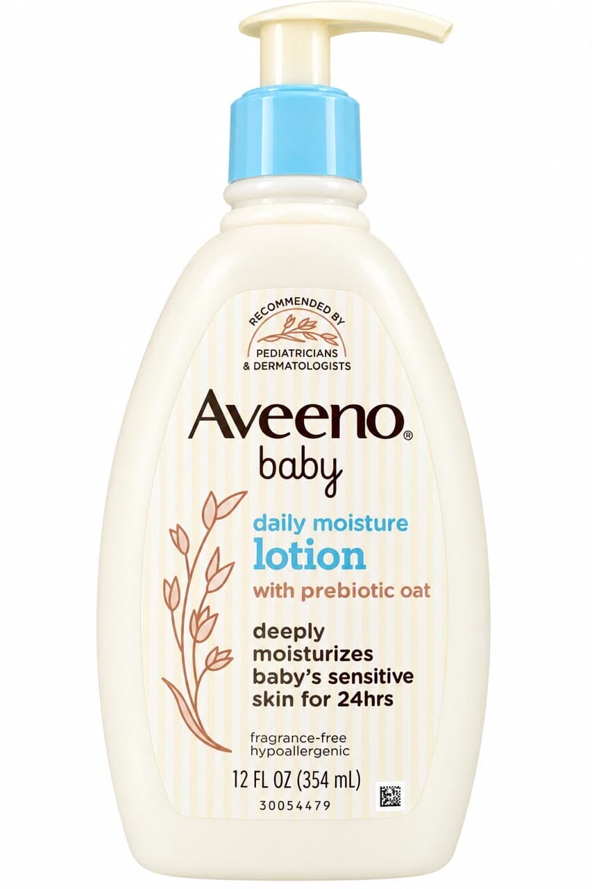Aveeno Baby Daily Moisture Lotion with Prebiotic Oat – 354ml (12 fl oz)