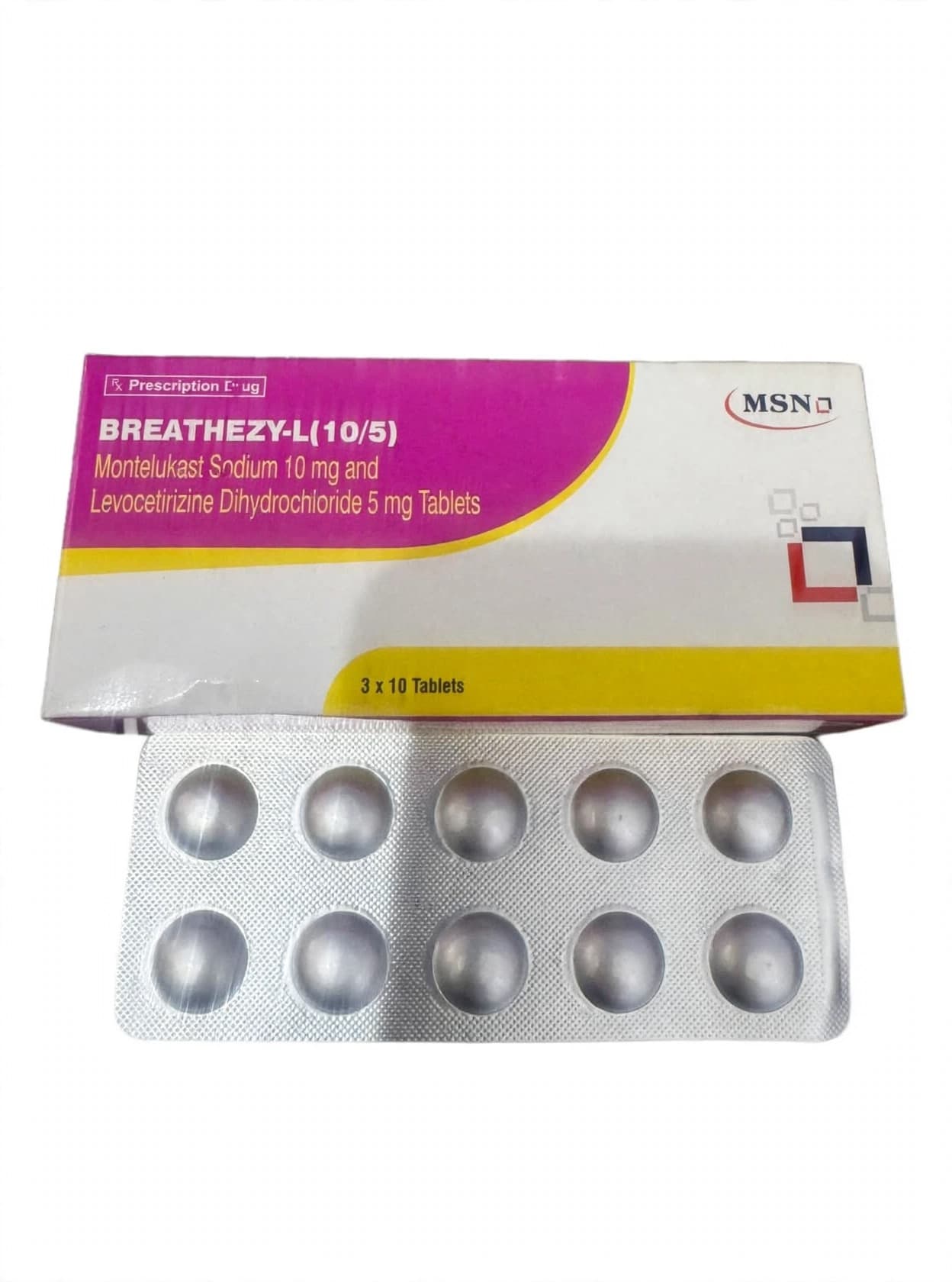 BREATHEZY-L (10/5) — 30 TABLETS