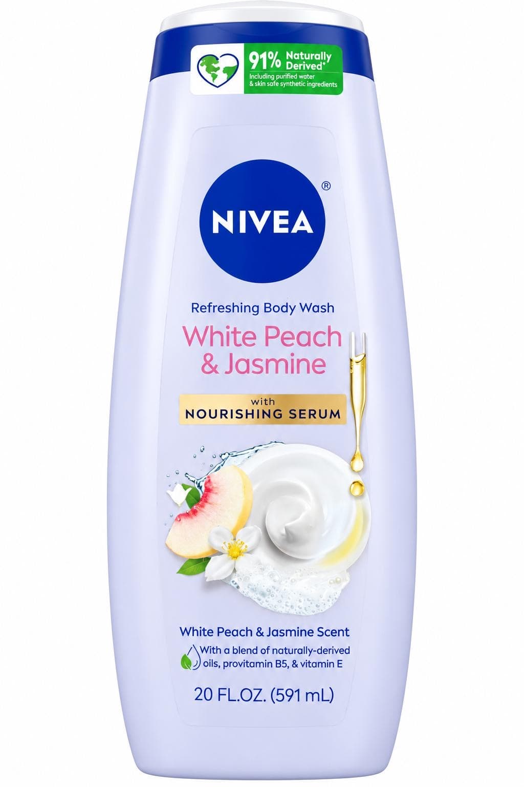 Nivea Refreshing Body Wash White Peach & Jasmine – 591ml