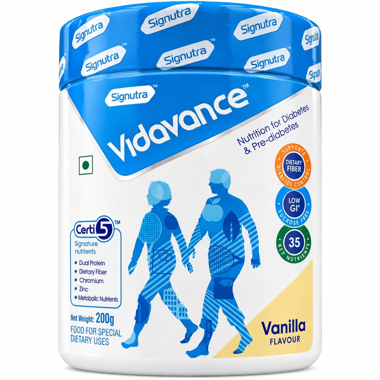 Signutra Vidavance Nutrition for Diabetes & Pre-Diabetes Vanilla Flavour – 200g