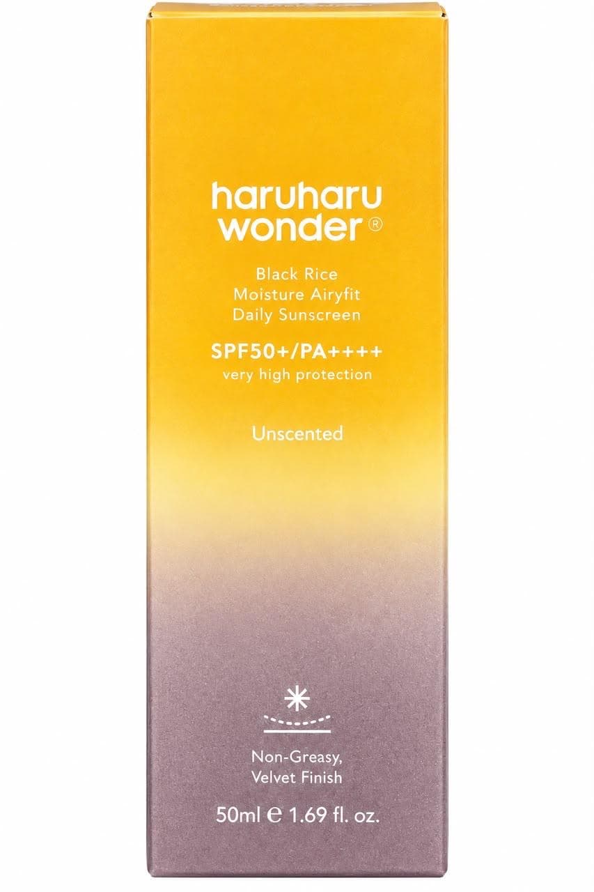 Haruharu Wonder Black Rice Moisture Airyfit Daily Sunscreen SPF50+ PA++++ – 50ml
