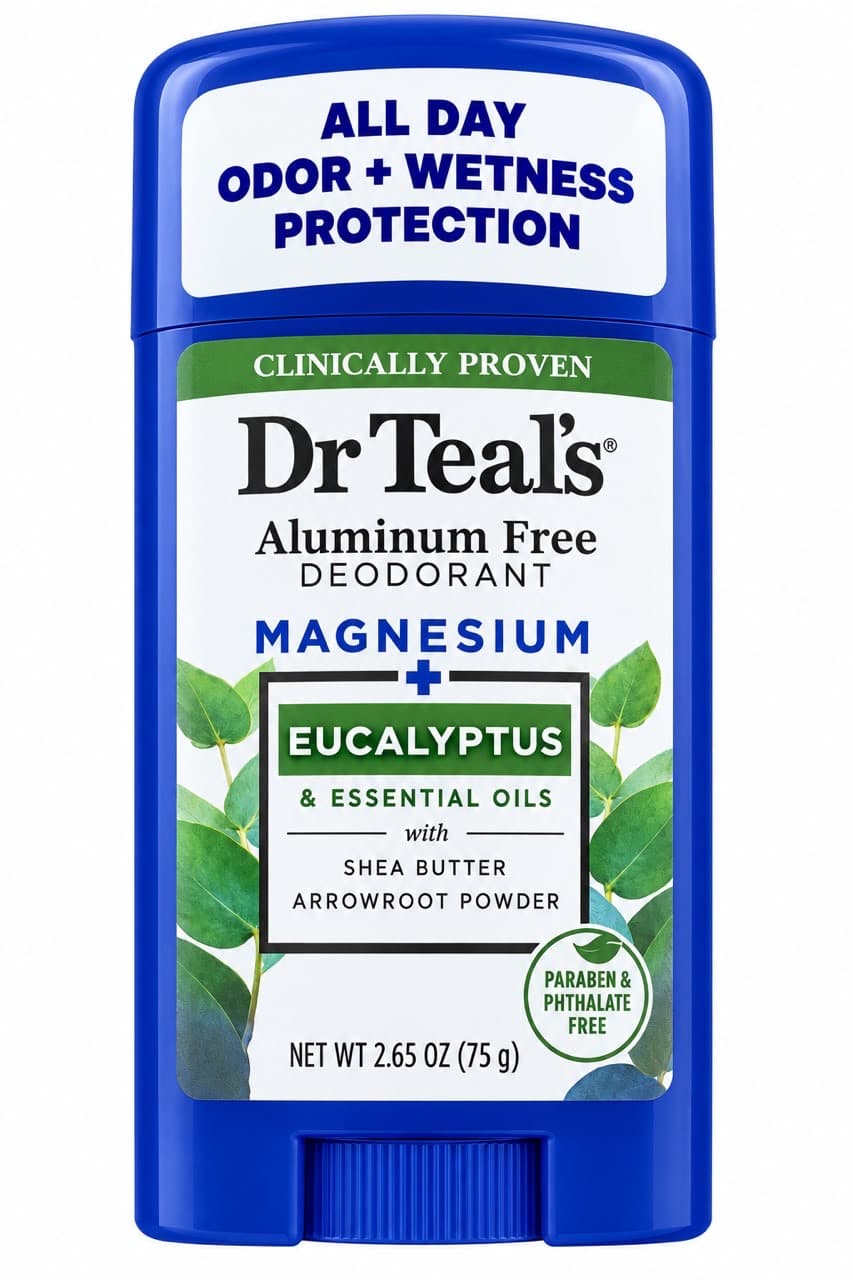 Dr Teal’s Aluminum Free Magnesium + Eucalyptus Deodorant – 75g