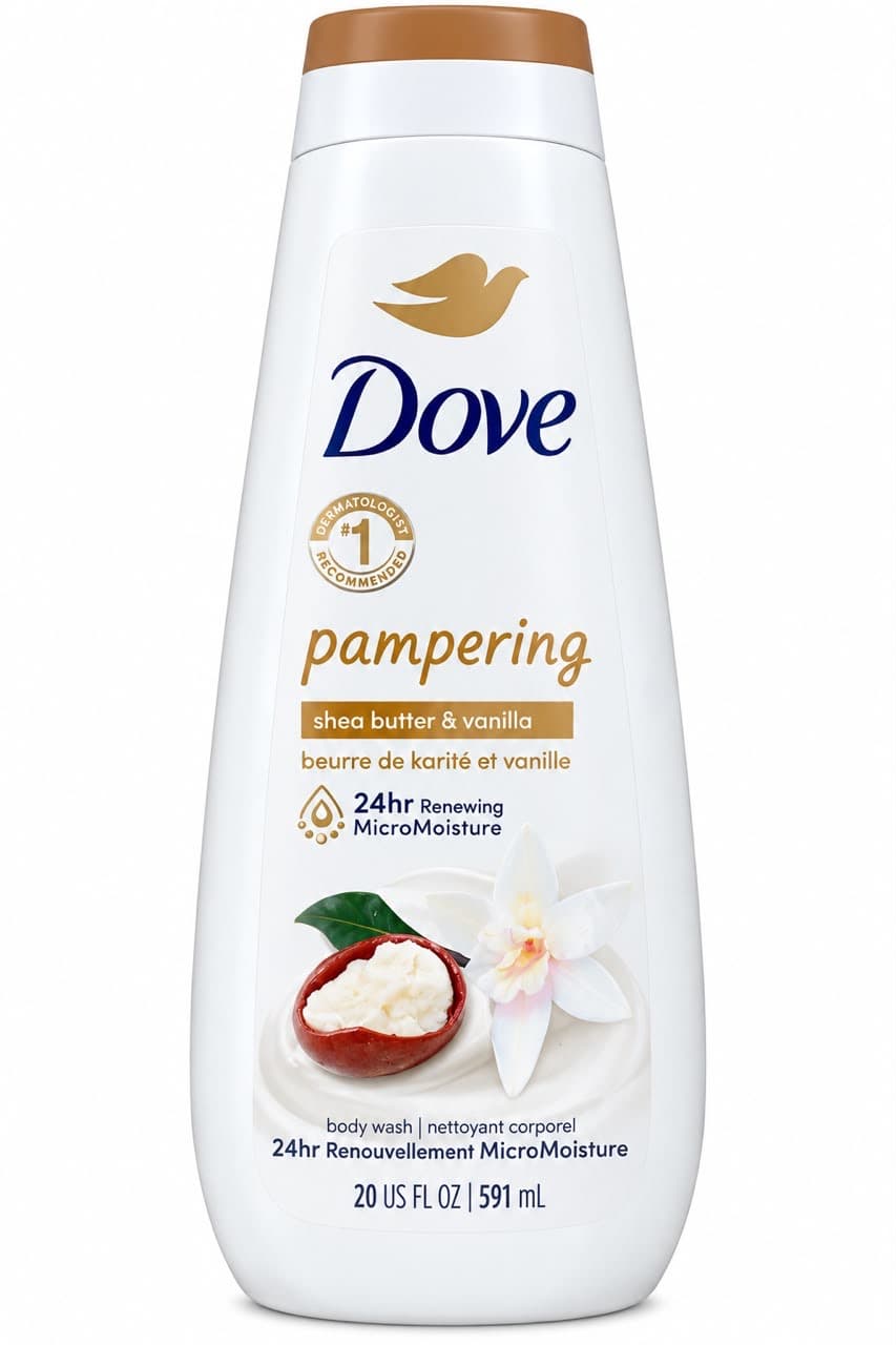 Dove Pampering Shea Butter & Vanilla Body Wash – 591ml