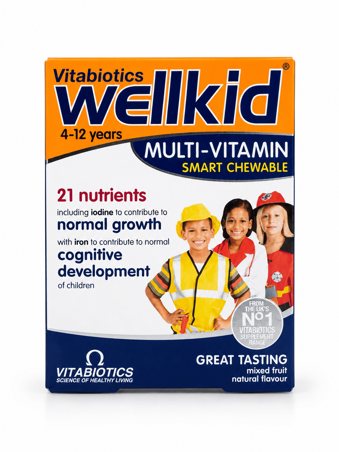 VITABIOTICS WELLKID MULTI-VITAMIN SMART CHEWABLE — AGES 4–12