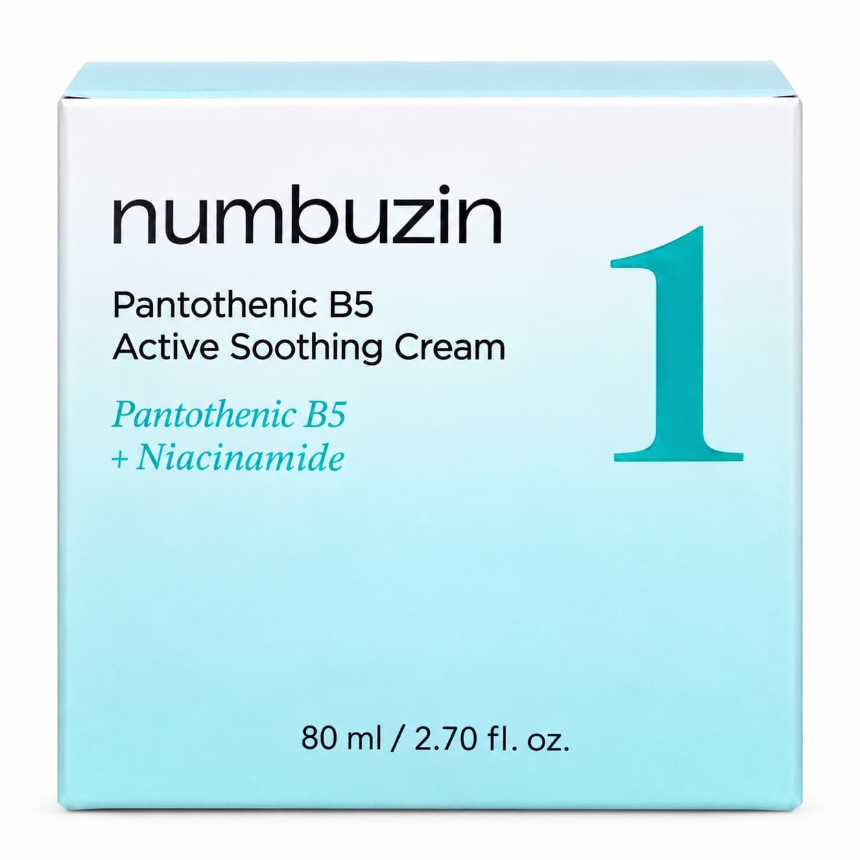 Numbuzin No.1 Pantothenic B5 Active Soothing Cream – 80ml