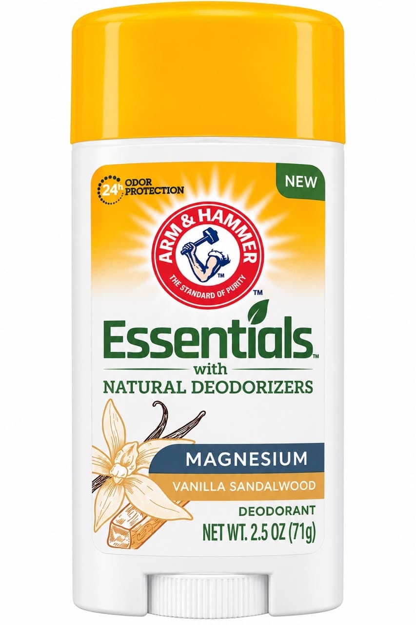 Arm & Hammer Essentials Magnesium Deodorant Vanilla Sandalwood – 71g