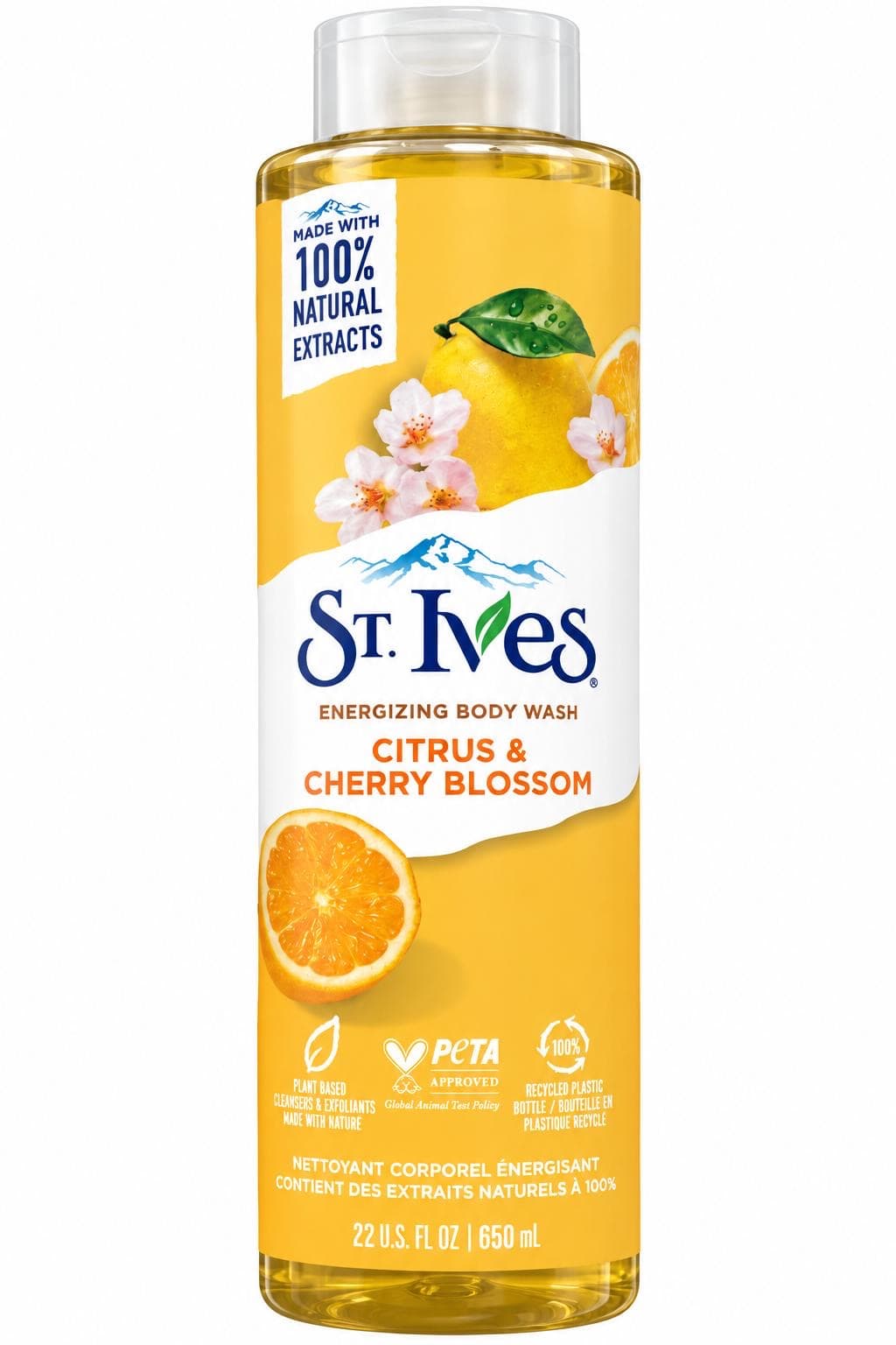 St. Ives Energizing Citrus & Cherry Blossom Body Wash – 650ml