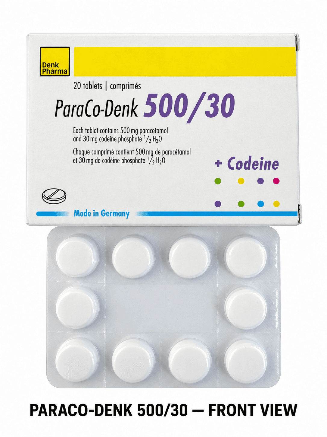 PARACO-DENK 500/30 — 20 TABLETS
