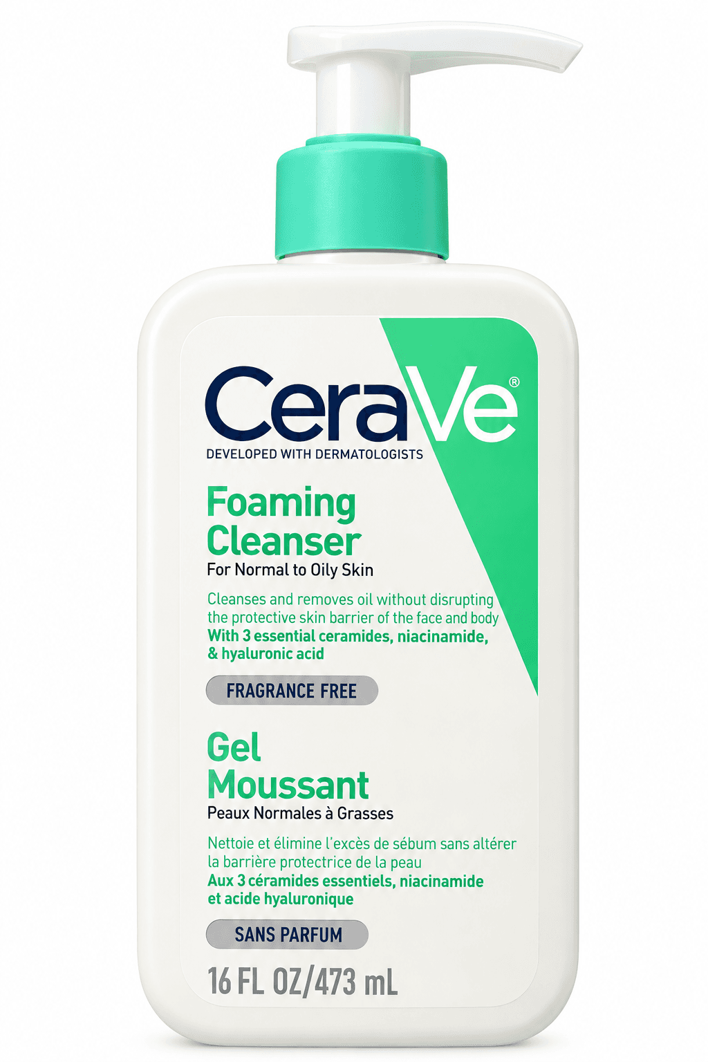 CeraVe Foaming Cleanser – 473 ml