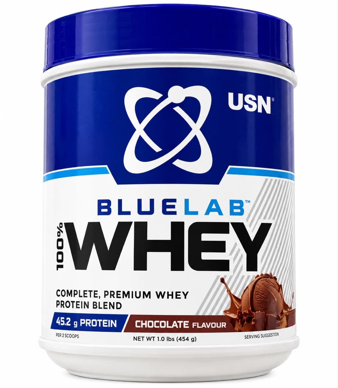 USN BlueLab 100% Whey Protein Chocolate Flavour – 454g