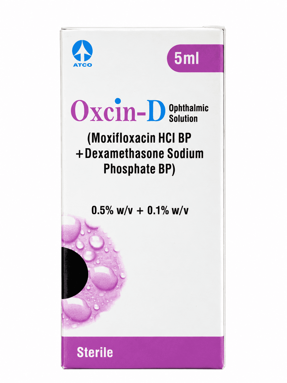 OXCIN-D OPTHALMIC SOLUTION 5ML (MOXIFLOXACIN+DEXAMETHASONE)