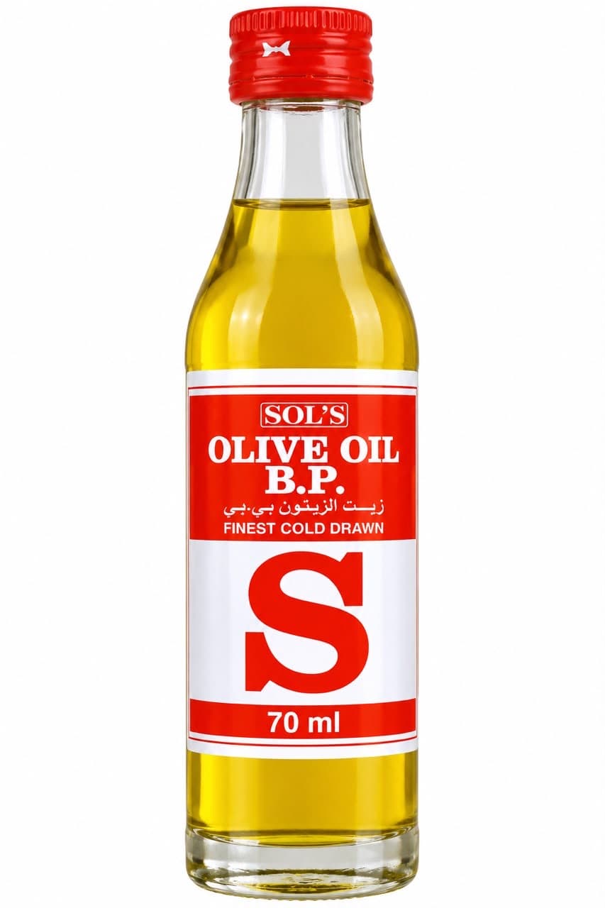 Sol’s Olive Oil B.P. Finest Cold Drawn – 70ml