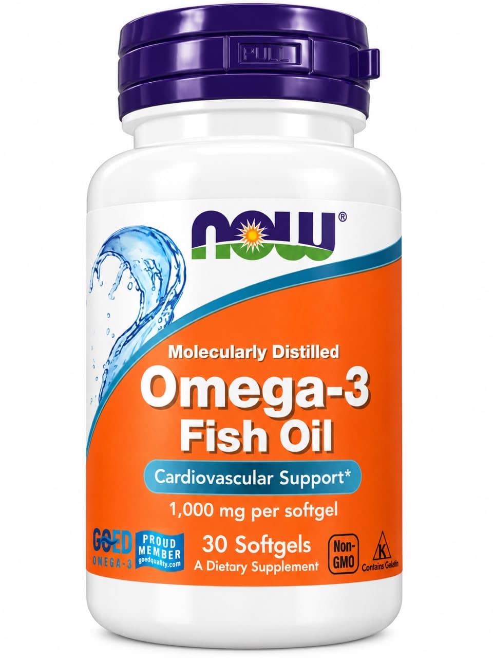 NOW Foods Omega-3 Fish Oil 1000mg – 30 Softgels
