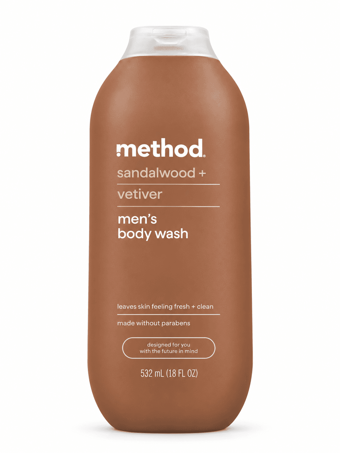 Method sandalwood+ vetiver men’s body wash