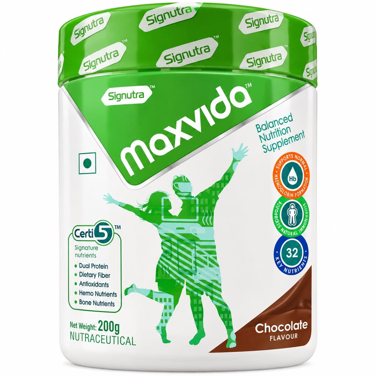 Signutra Maxvida Balanced Nutrition Supplement Chocolate Flavour – 200g