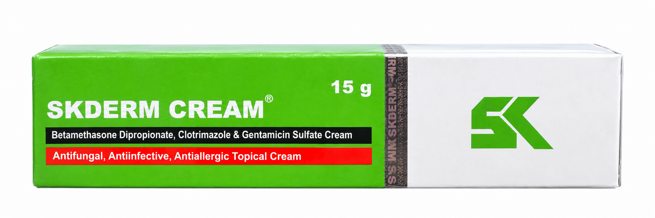 SKDERM CREAM 15G(BETAMETHASONE DIPROPIONATE+CLOTRIMAZOLE+GENTAMICIN SULFATE)