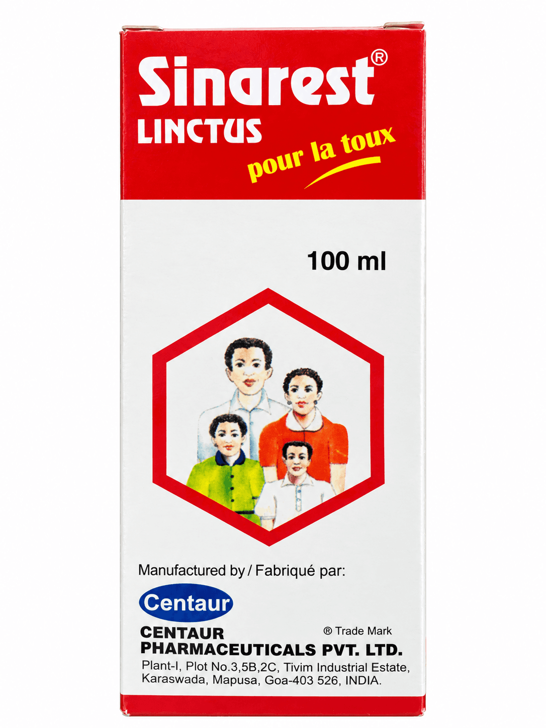 SINAREST LINCTUS COUGH SYRUP 100ML