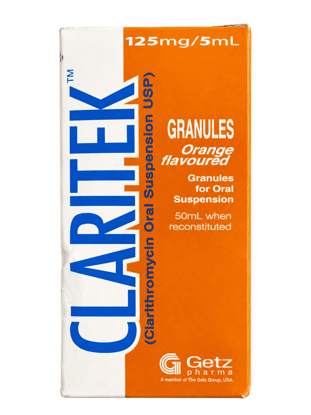 CLARITEK CLARITHROMYCIN ORAL SUSPENSION 125MG/5ML-50ML