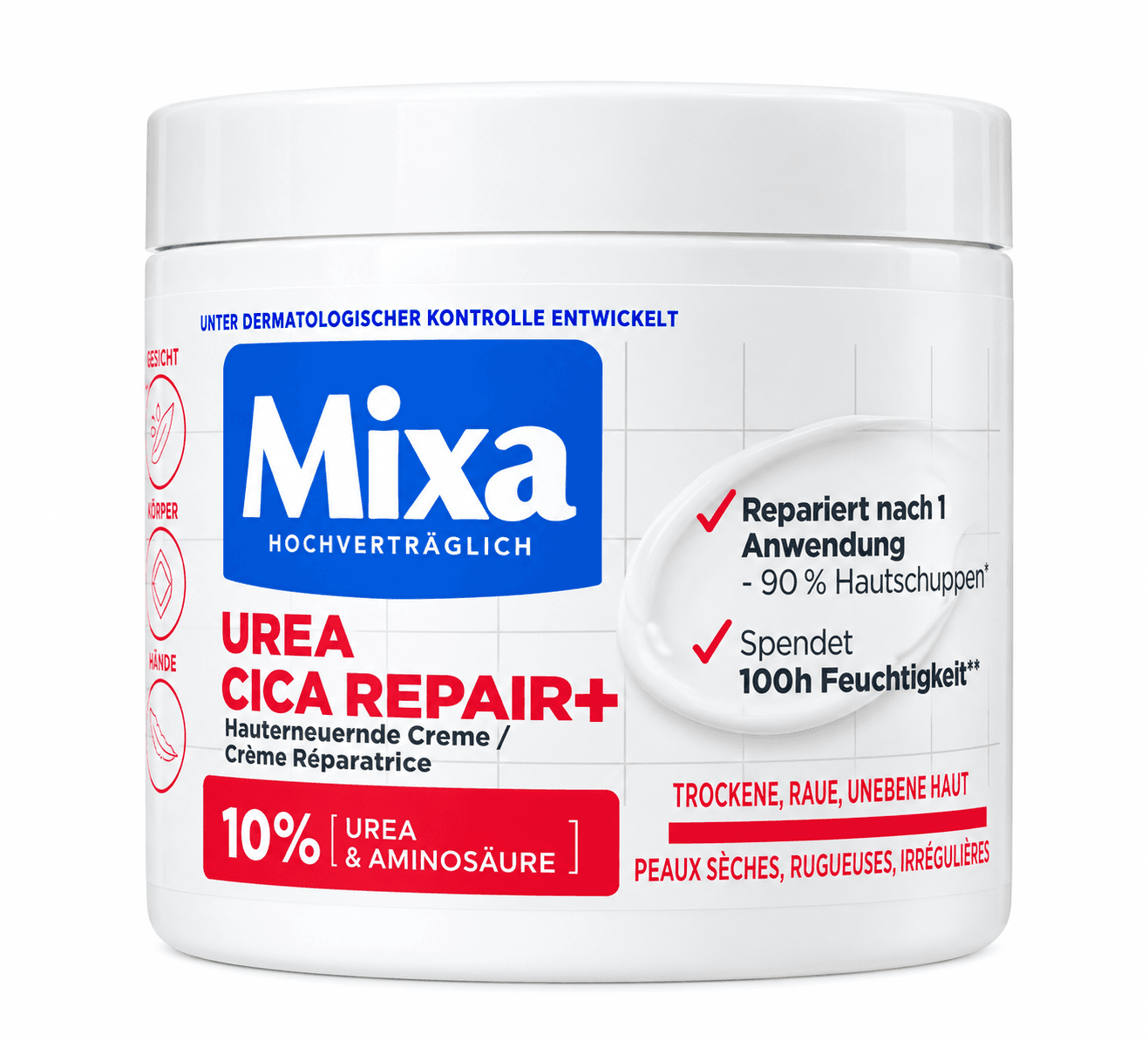 Mixa Urea Cica Repair+ Cream 10% Urea – 400ml