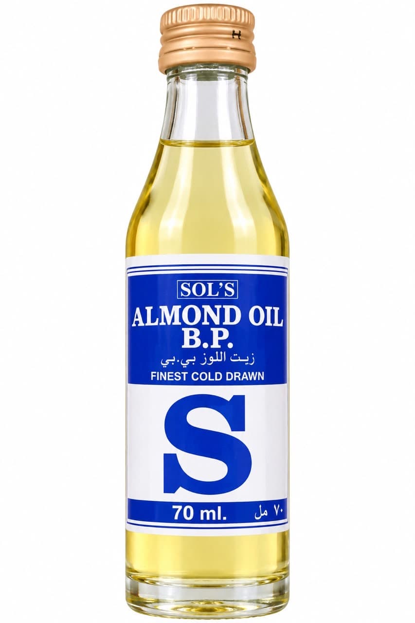 Sol’s Almond Oil B.P. Finest Cold Drawn – 70ml