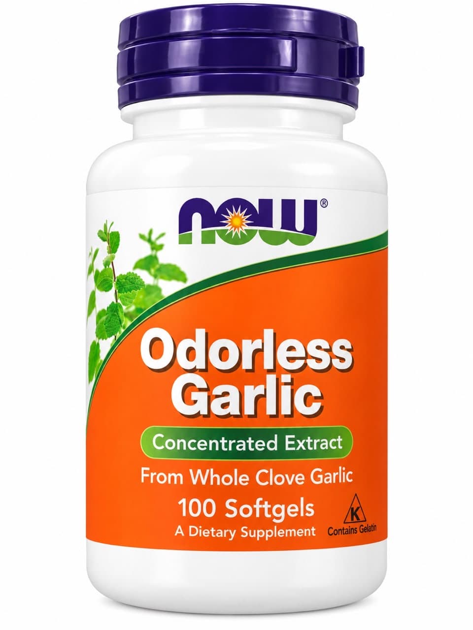 NOW Foods Odorless Garlic Concentrated Extract – 100 Softgels