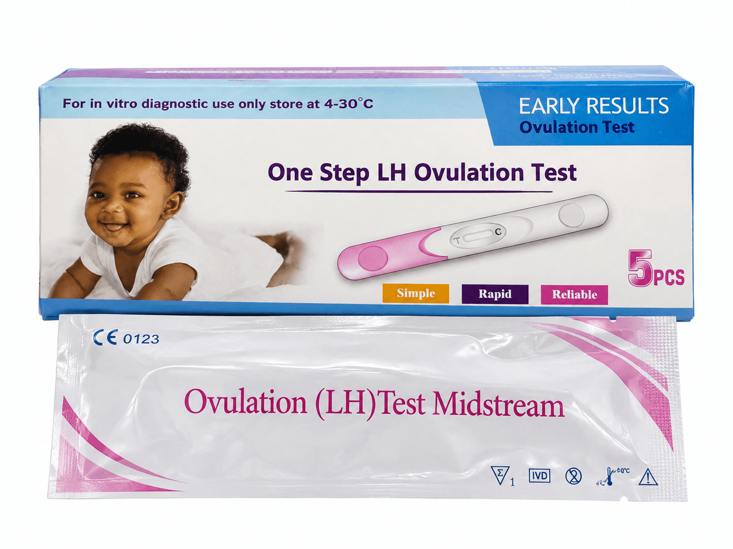 ONE STEP LH OVULATION TEST — 5 PIECES