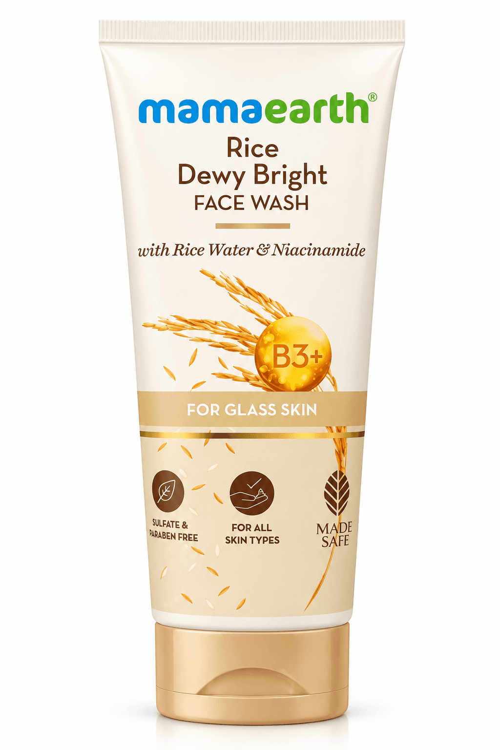 Mamaearth Rice Dewy Bright Face Wash