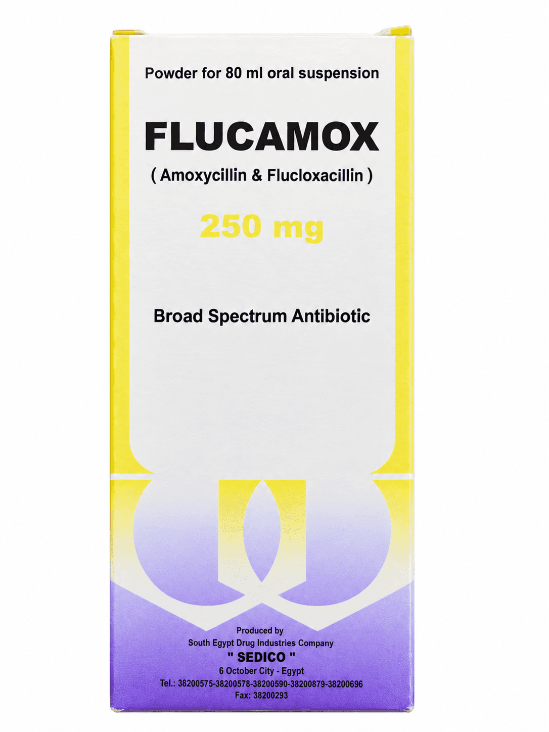 FLUCAMOX AMOXICILLIN & FLUCLOXACILLIN ORAL SUSPENSION 250MG-80ML