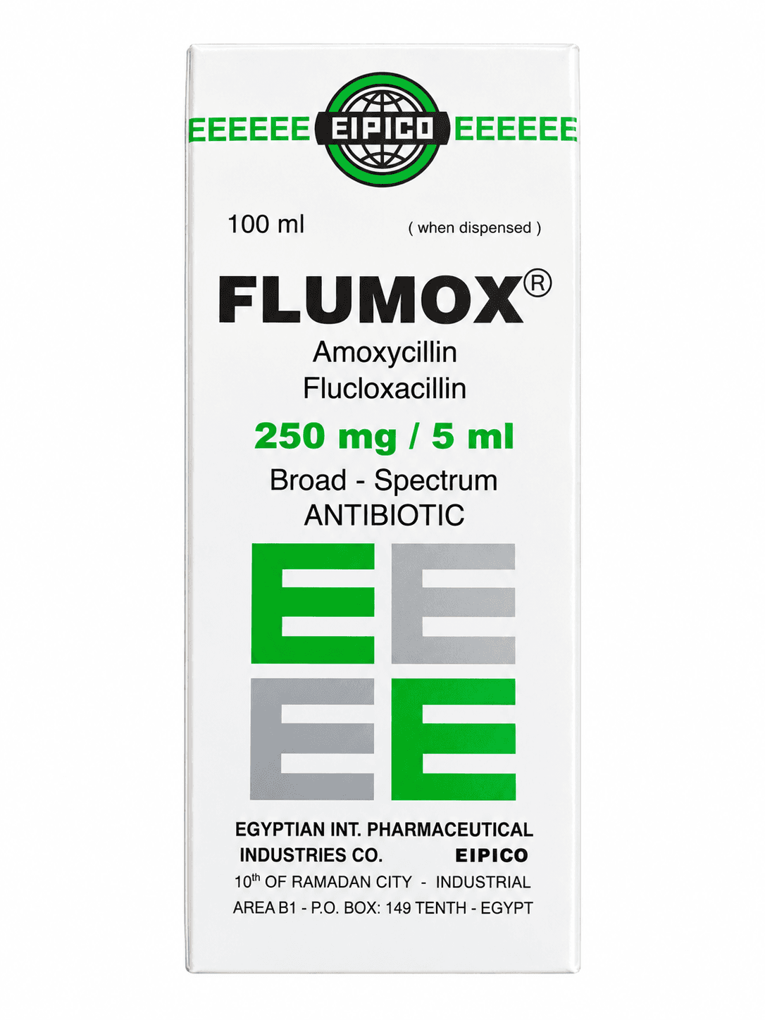 FLUMOX 250MG/5ML ORAL SUSPENSION- 100ML (EIPICO)
