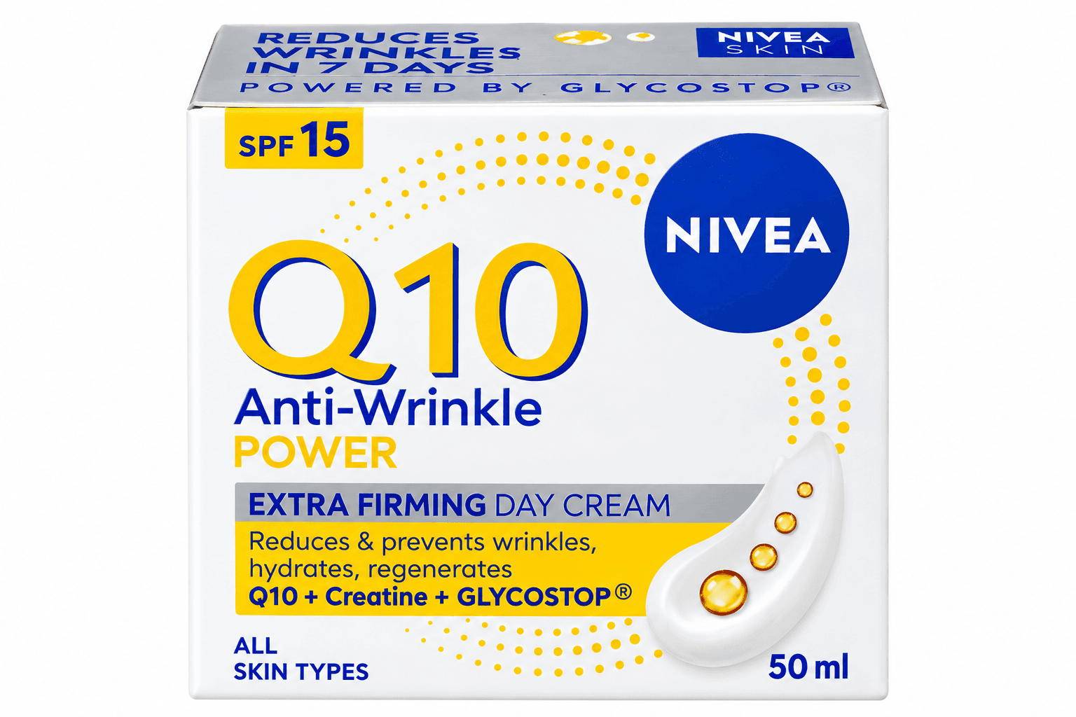 NIVEA Q10 Anti-Wrinkle Power Extra Firming Day Cream SPF 15 – 50ml