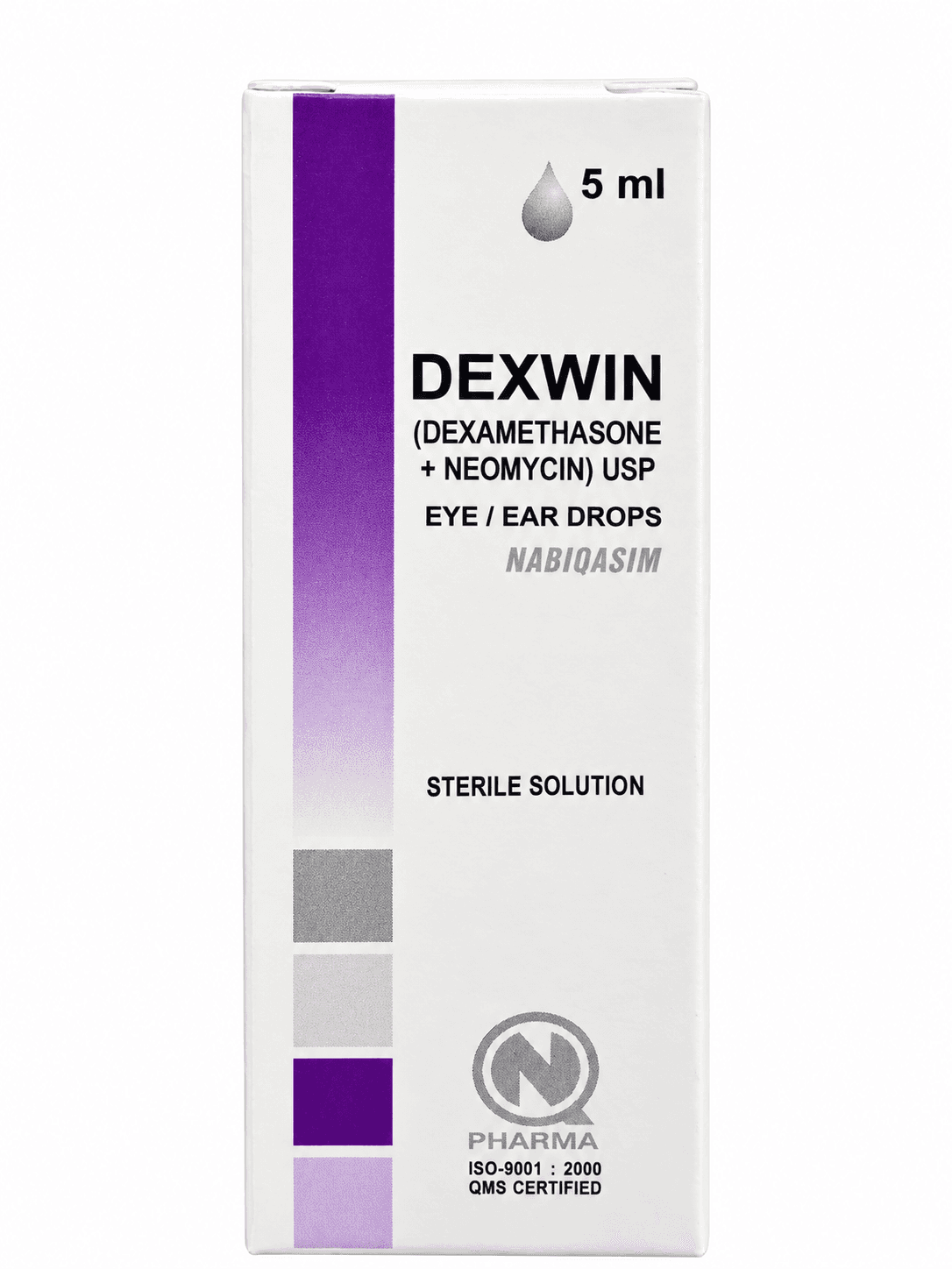 DEXWIN (DEXAMETHASONE + NEOMYCIN) EYE/EAR DROPS 5ML