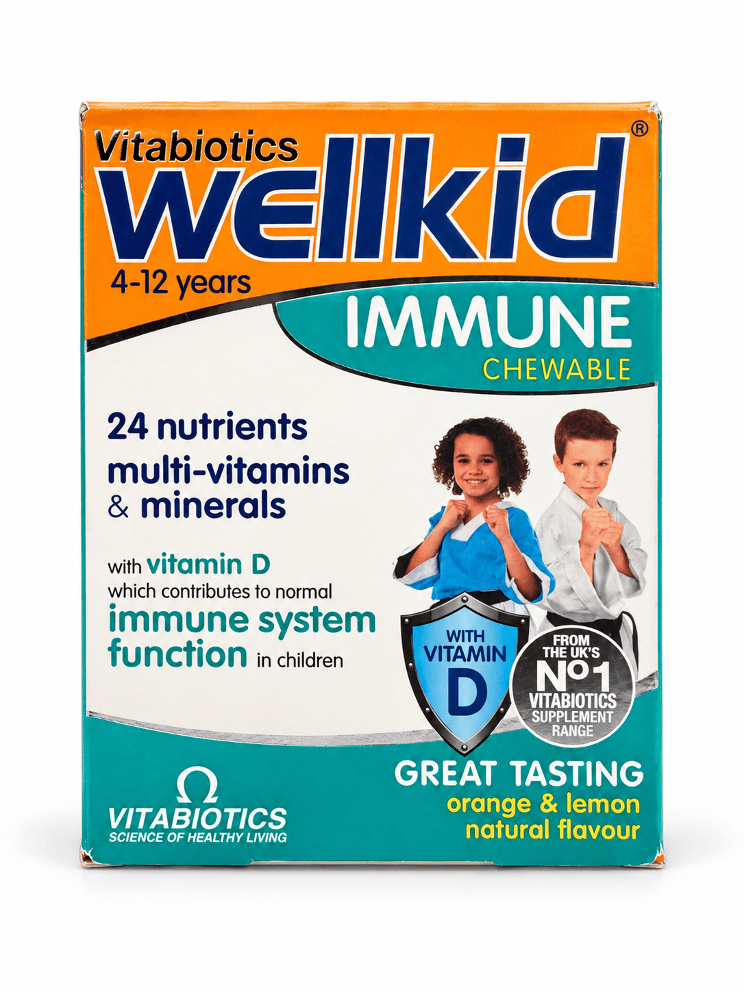 VITABIOTICS WELLKID IMMUNE CHEWABLE — AGES 4–12