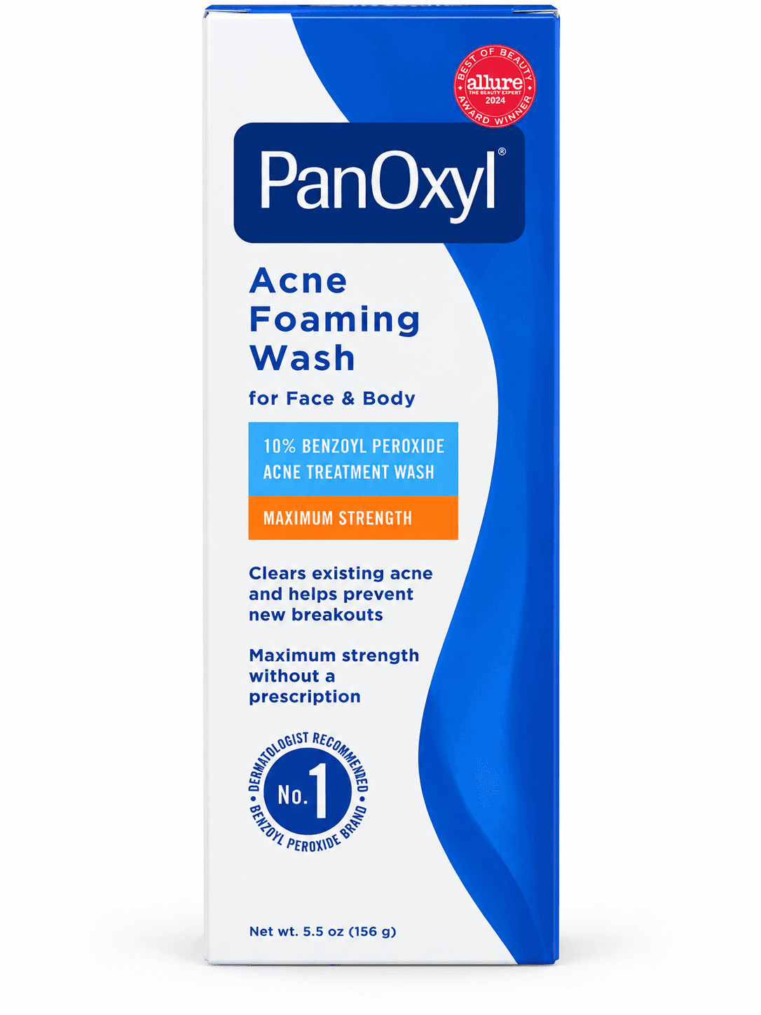 PanOxyl Acne Foaming Wash 10% Benzoyl Peroxide Maximum Strength – 156g