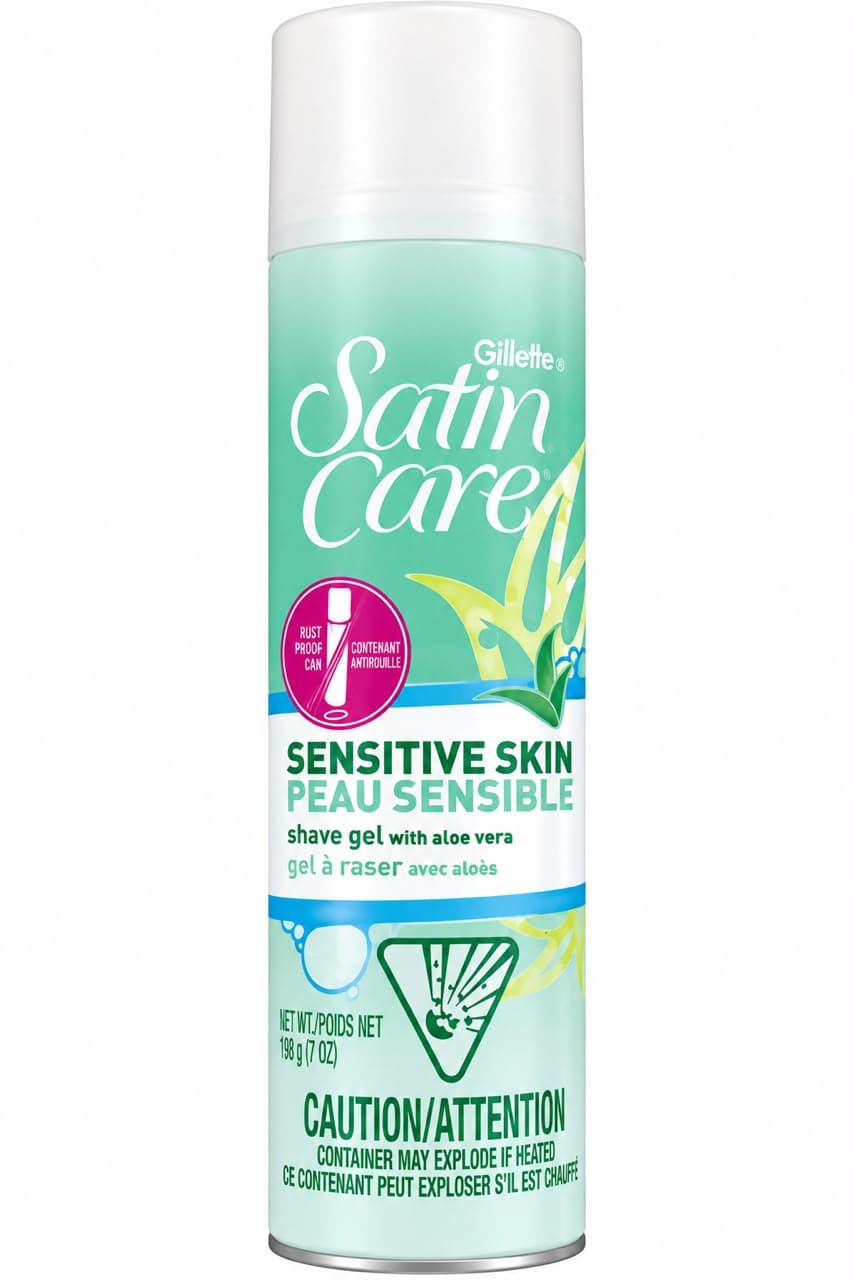 Gillette Satin Care Sensitive Skin Shave Gel with Aloe Vera – 198g