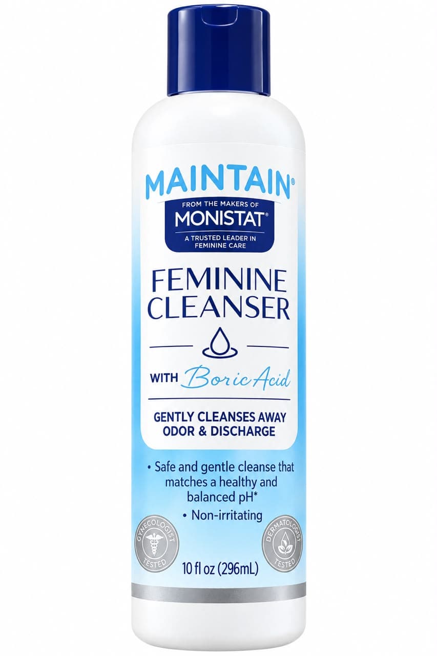 Monistat Maintain Feminine Cleanser with Boric Acid – 296ml