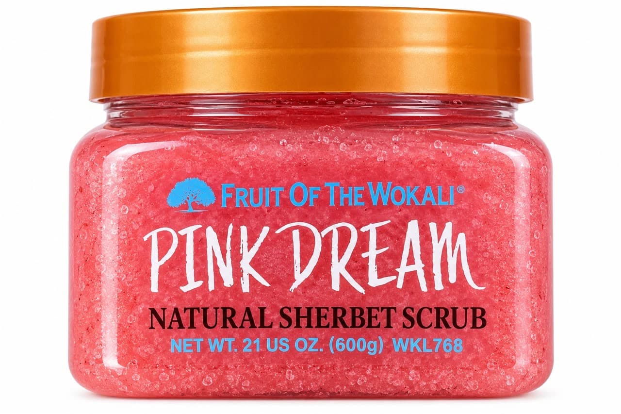 Fruit of the Wokali Pink Dream Natural Sherbet Scrub – 600g